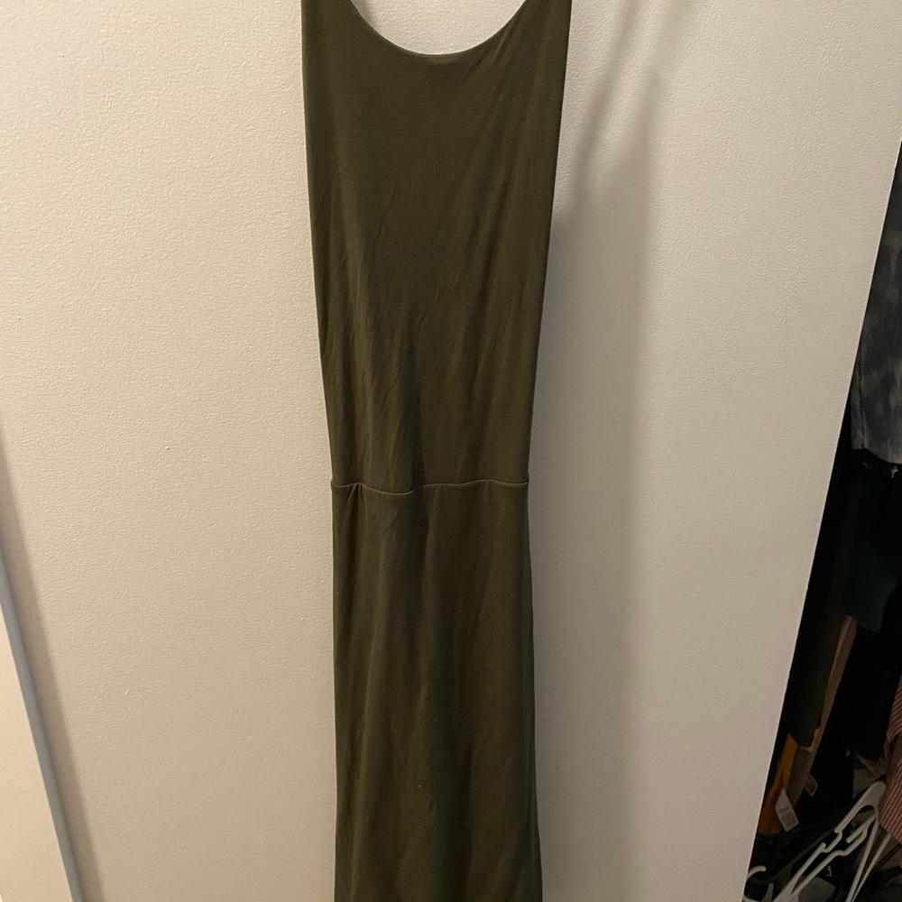 Olive green dress